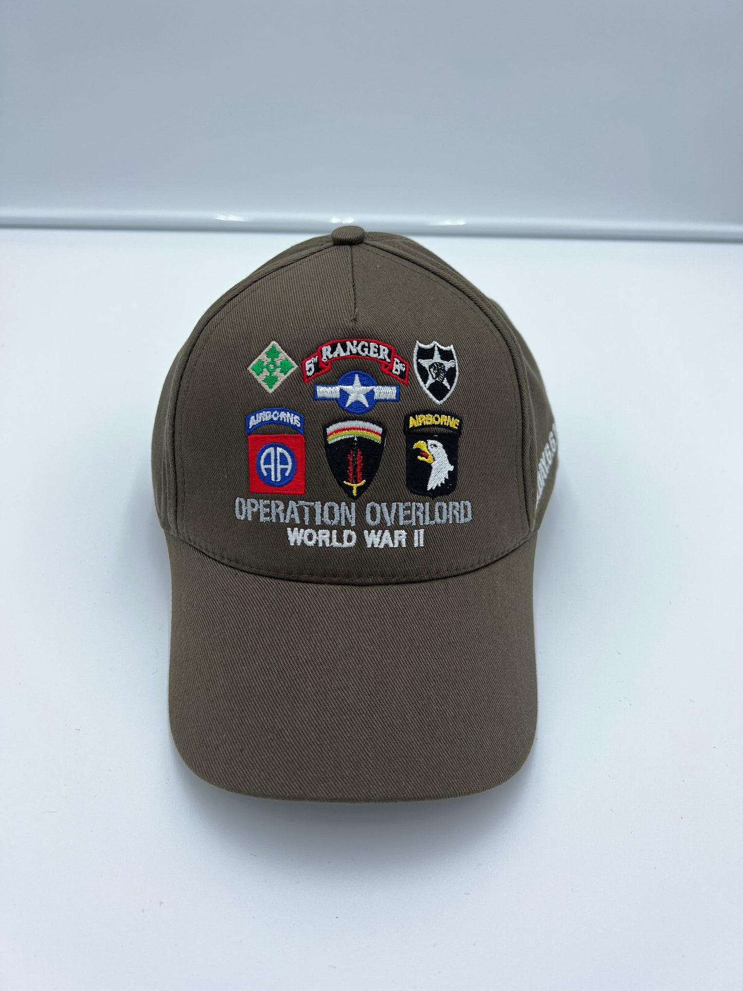 BR020 Casquette réglable MULTI PATCHS (kaki ou noir) adulte
