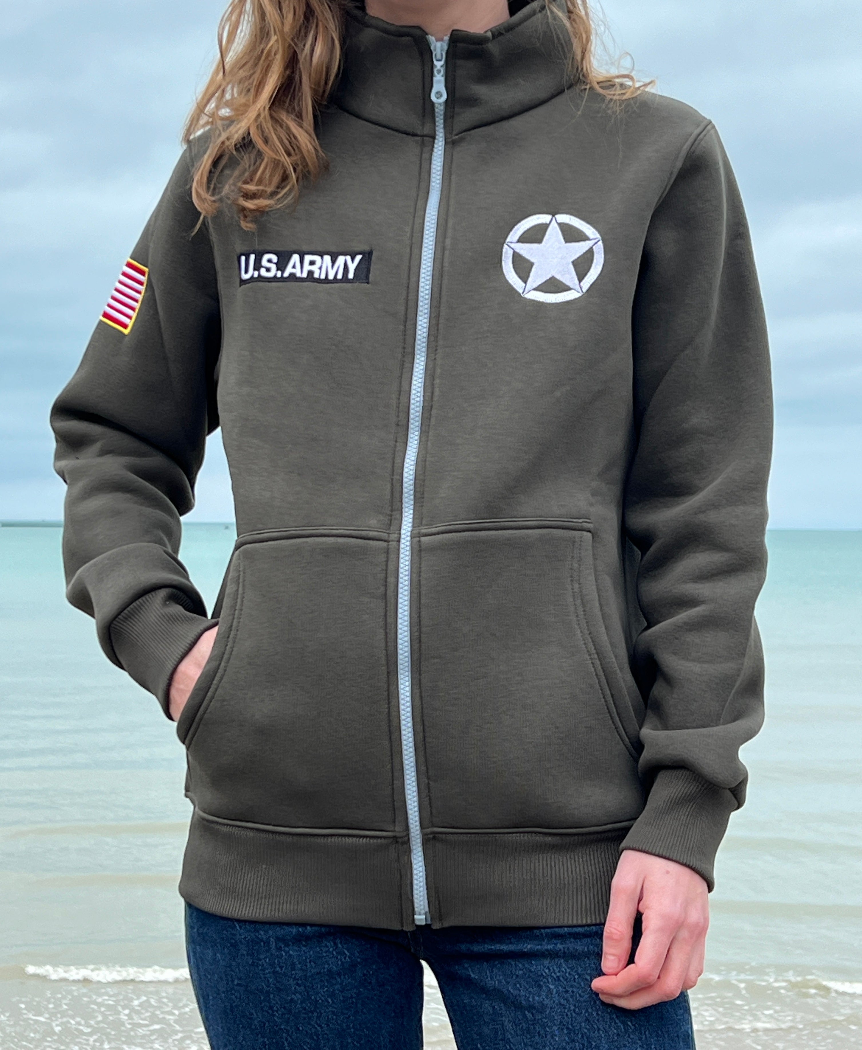 Veste sans capuche JEEP kaki femme – SOUVENIRS D-DAY