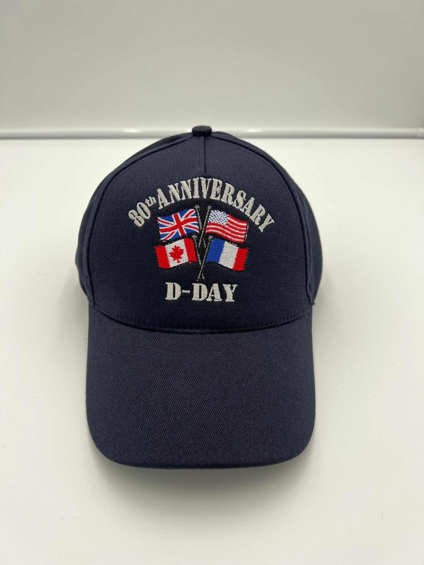 Casquette réglable 80th ANNIVERSARY  (kaki ou bleu marine) adulte