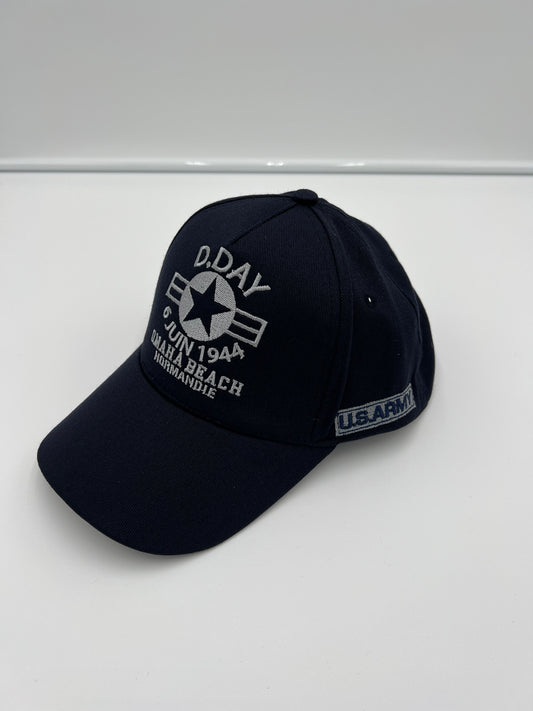 Casquette réglable DDAY OMAHA (kaki, bleu marine ou gris) adulte