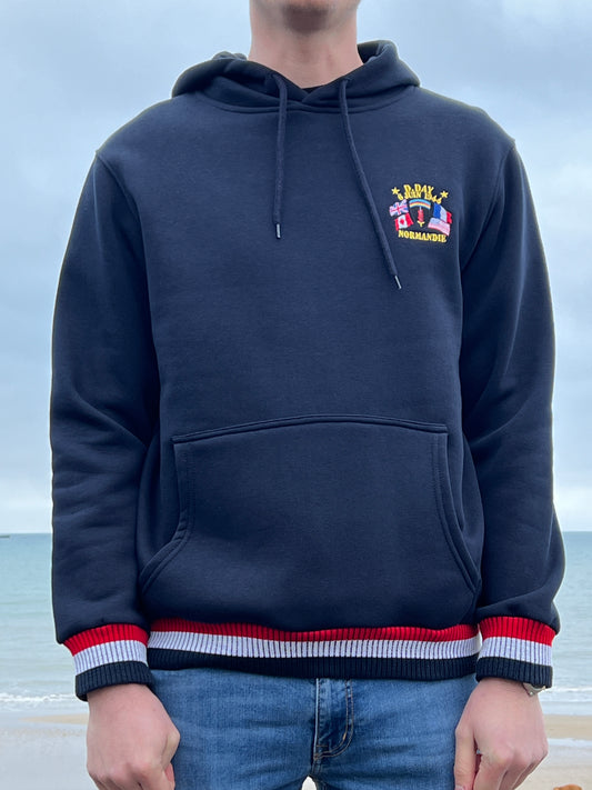 Sweat à capuche SHAEF bleu marine homme