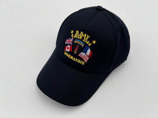 Casquette réglable SHAEF (kaki ou bleu marine) adulte