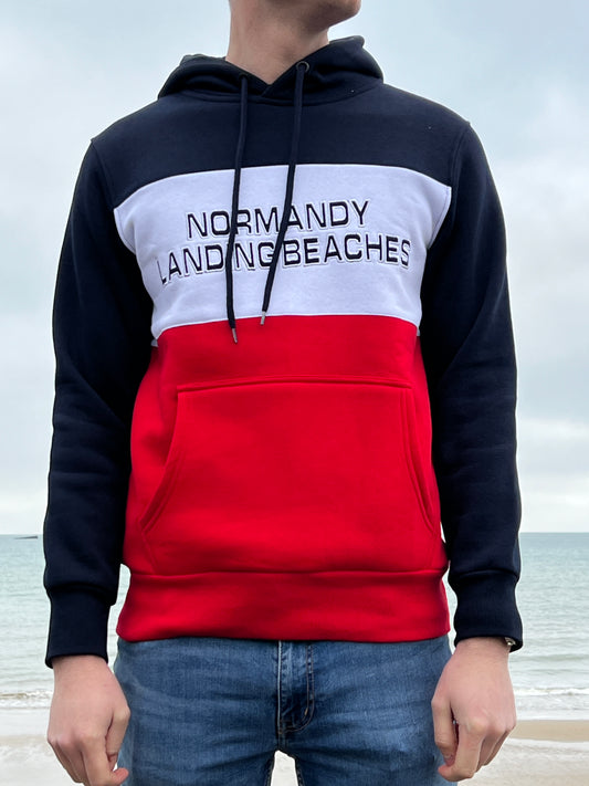 Sweat à capuche NORMANDY LB tricolore homme