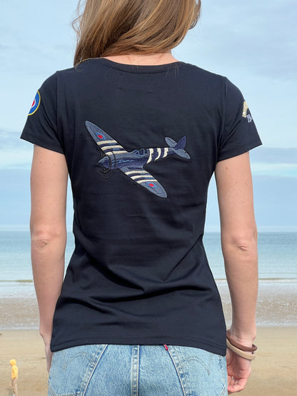 T-shirt RAF bleu marine femme