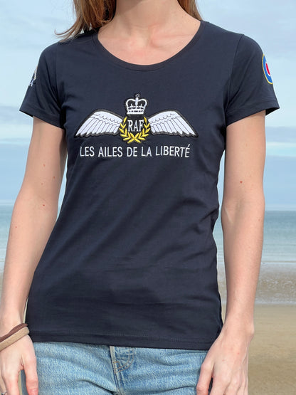 T-shirt RAF bleu marine femme