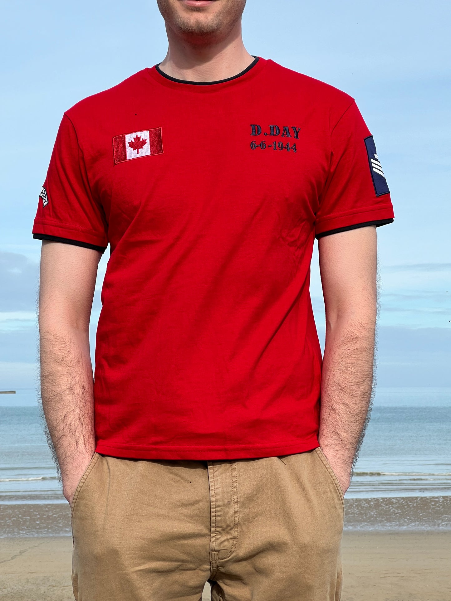 T-shirt CANADA rouge homme