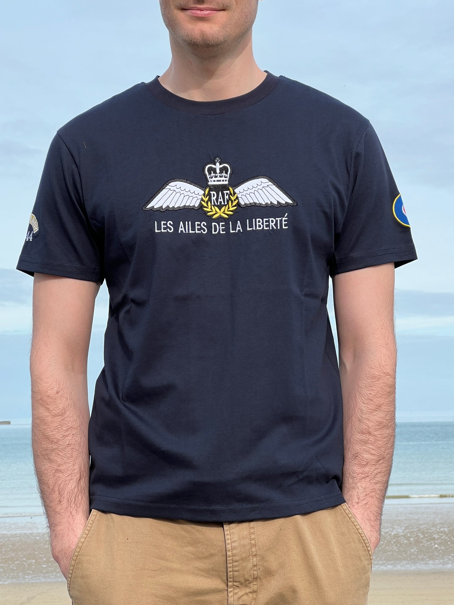 T-shirt RAF bleu marine homme